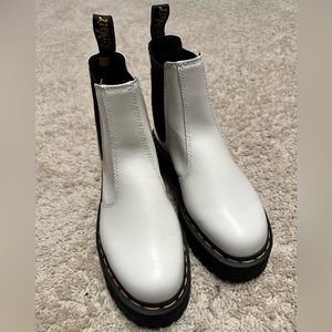 Doc Martens white platform - new/never worn